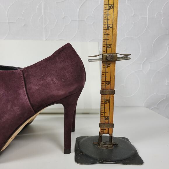 LK Bennett Doris Womens Boots Size 37.5 Purple Suede Stiletto Ankle Booties NEW - Picture 14 of 14